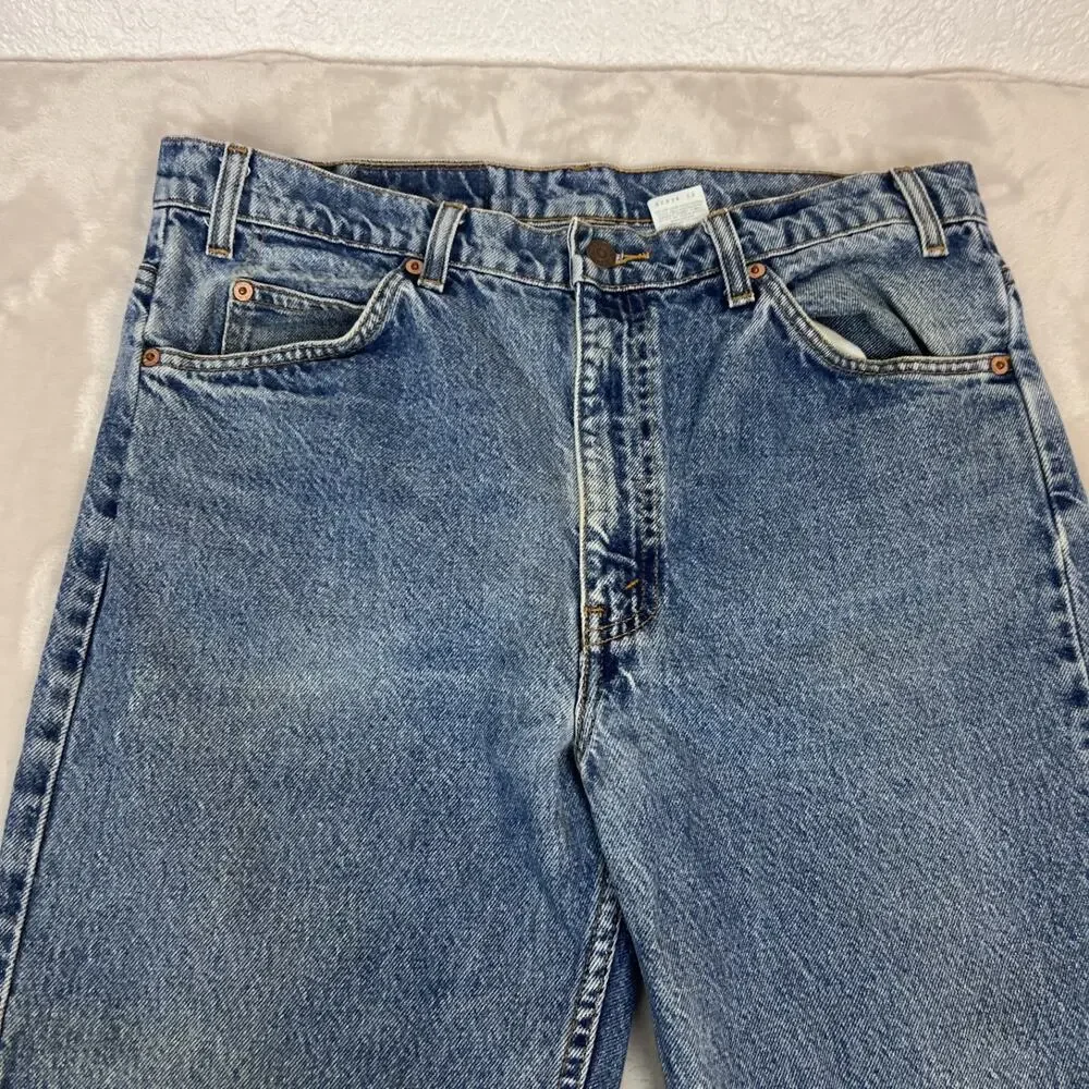 VTG Levis 505 Jeans Mens 35x33 Orange Tab Regular Fit‎ Straight Leg 90s Grunge